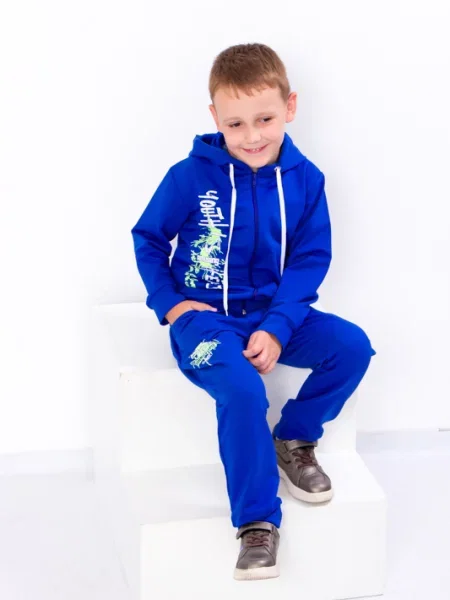 Дитячий Спортивний костюм Носи своє бавовна/поліестер синій