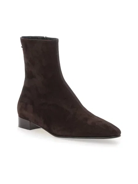 Buty do kostki Carel skórzane brązowe