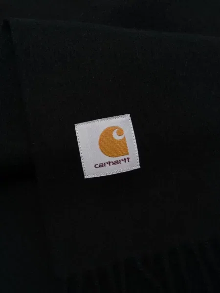 Szal Carhartt Wip z frędzli czarna