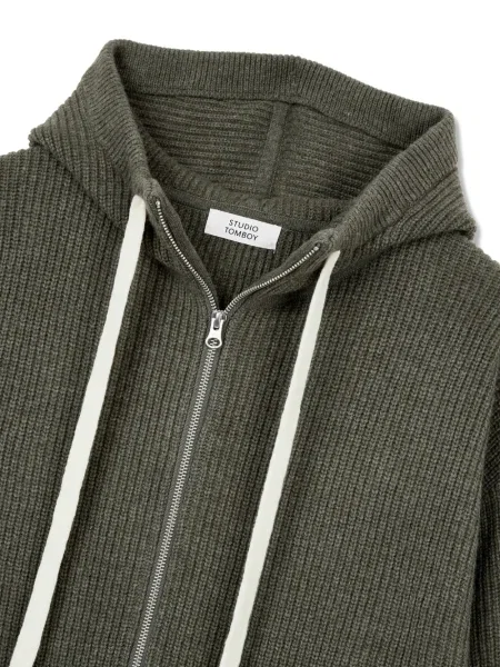 Pulover Studio Tomboy cu glugă verde