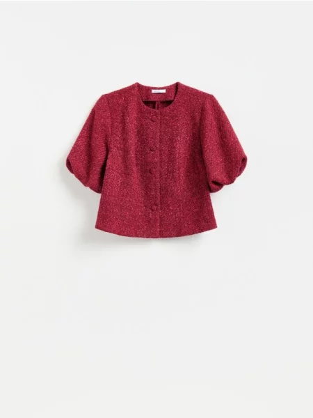 Reserved Geacă tweed maro