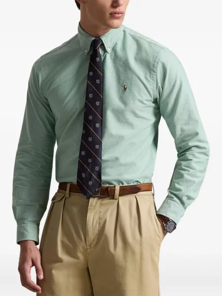 Șapcă Polo Ralph Lauren cu broderie din țesătură twill în carouri albastru
