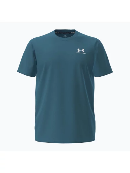 Tricou pentru bărbați Under Armour Logo Emb Heavyweight boundless blue/white alb