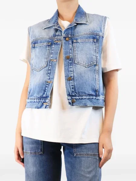 Vestă denim Me+em albastru