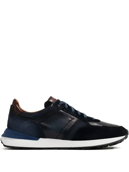 Sneakerși Magnanni din piele de căprioară albastru