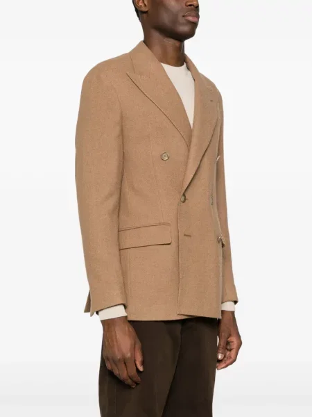 Aksamitna koszula Polo Ralph Lauren zwężana jednorzędowa brązowa