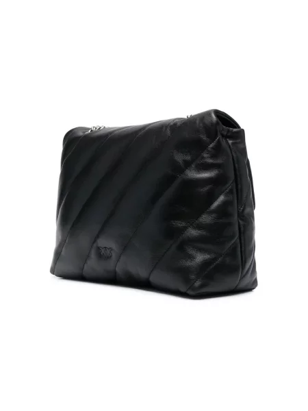 Pinko crossbody torba za žene kožna crna