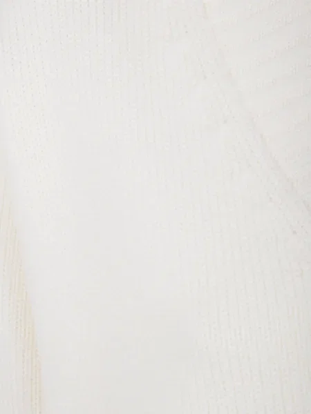 Pulover Drumohr de lână cu decolteu în V alb