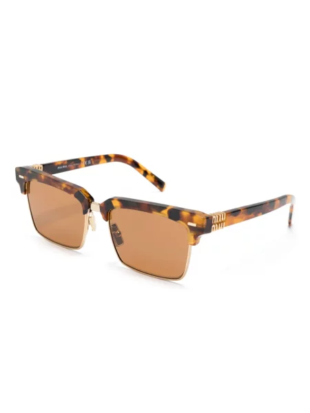 Saulės akiniai Miu Miu Eyewear ruda
