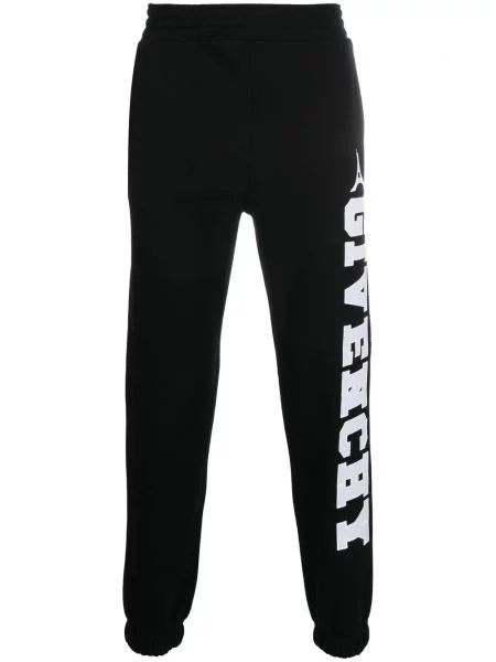 Pantaloni Givenchy alergare cu autograf negru