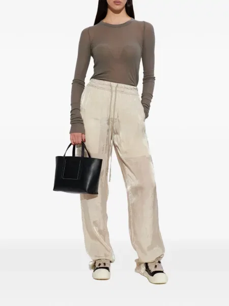 Tricou Rick Owens tricotate lung gri