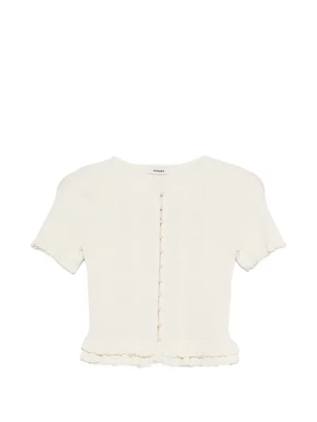 Cardigan Sandro cu volane