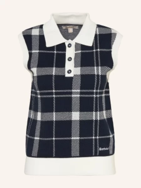 Barbour Sweter Bez Rękawów Allerdale blau biały