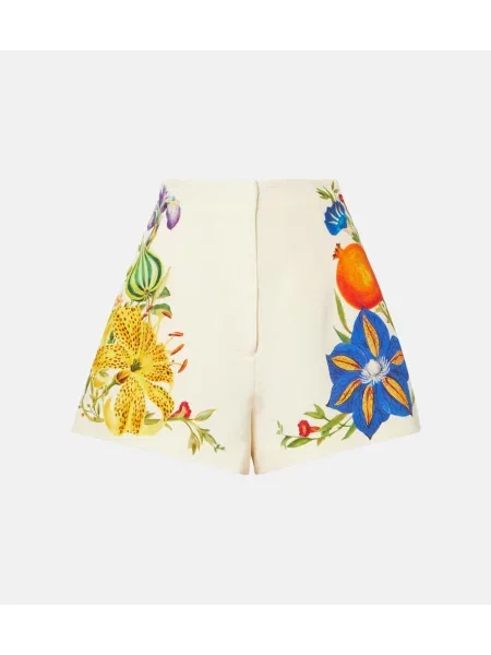 Pantaloni scurți Alemais cu talie înaltă cu model floral