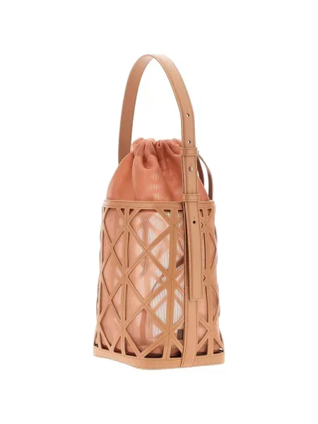 Τσαντα bucket Emporio Armani πορτοκαλί