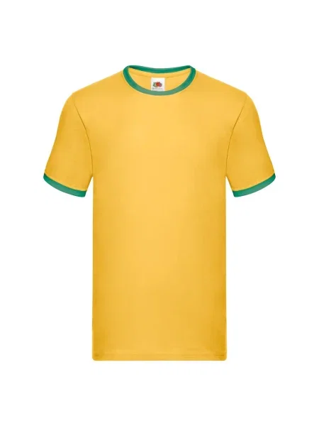 Tričko Fruit Of The Loom žluté