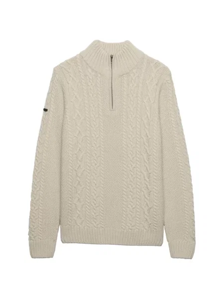 Superdry & Co Pulover JACOB kitt alb