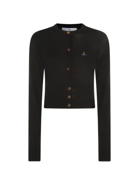 Cardigan Vivienne Westwood cu broderie negru