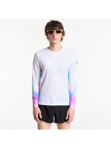 Tricou SOAR Ls Hot Weather T White/ Blue L alb