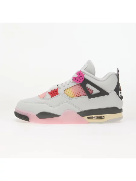 Sneakers Air Jordan 4 Retro "Comic" Off White/ Fire Pink-Anthracite EUR 43 alb