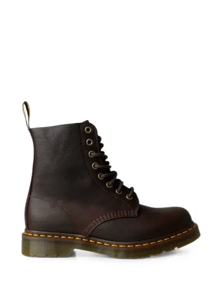 Botine Dr. Martens cu șireturi din piele maro