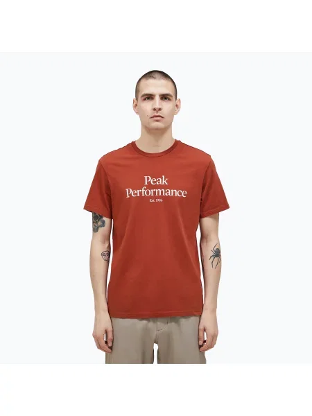 Tričko Peak Performance Original Tee spiced hnědé
