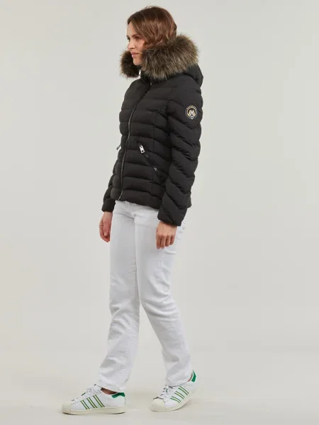 Jachetă cu glugă Superdry cu glugă negru