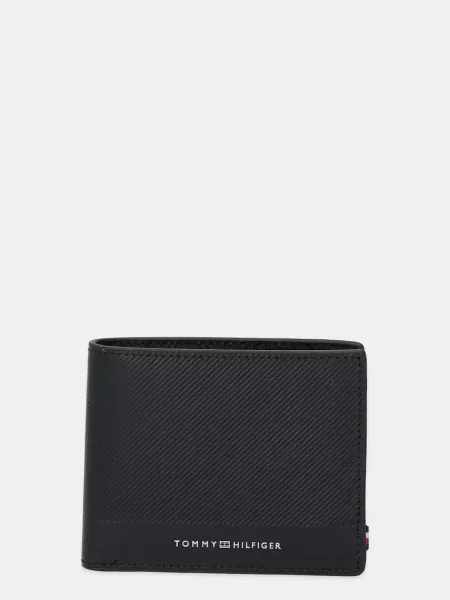 Кожен портфейл Tommy Hilfiger мъжки черно