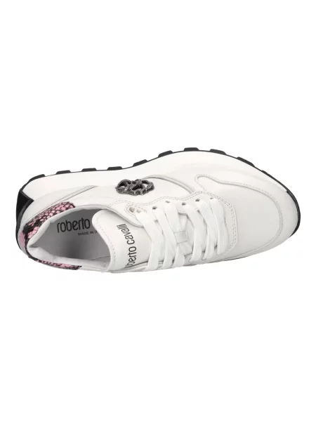 Sneakersy Roberto Cavalli skórzane białe