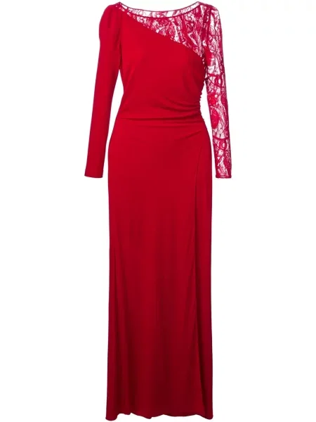Lung rochie Pucci din dantelă roșu