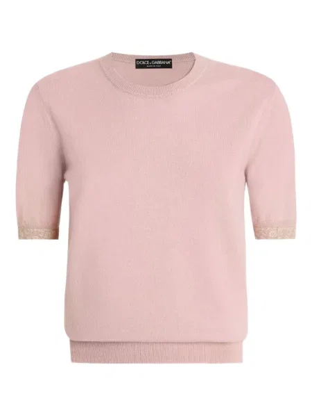 Top Dolce & Gabbana din cașmir roz
