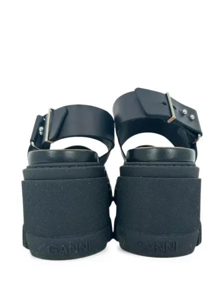 Sandale Ganni din piele negru
