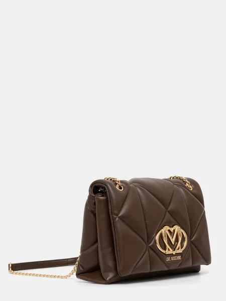 Geanta crossbody Love Moschino din piele maro