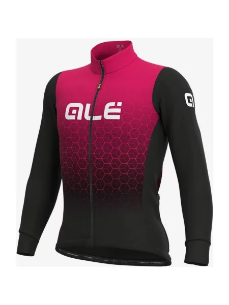 Koszulka rowerowa Alé Hexagon Limited Edition długi rękaw S fioletowy