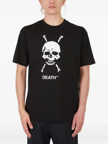 Póló Death Cigarettes nyomtatás fekete