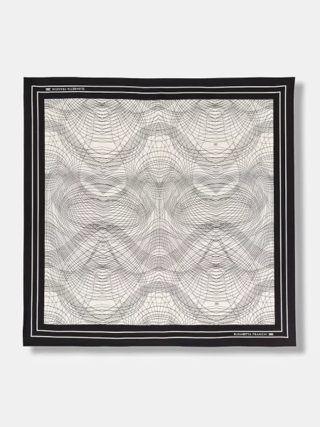 Elisabetta Franchi marama za žene svilena crna