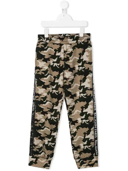 Spodnie dziecięce Balmain zielone