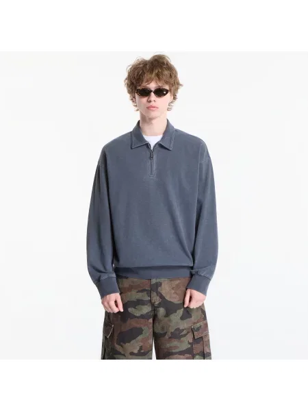 T-shirt Carhartt WIP Harper Polo UNISEX Carbon Garment Dyed S