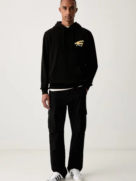 Palton Tommy Jeans negru