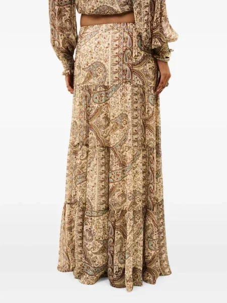 Fusta maxi Ba&sh cu imagine cu model paisley