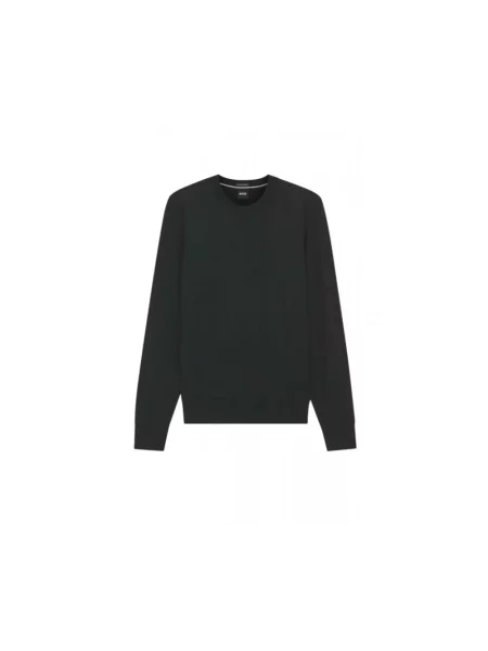 BOSS Sweter Leno czarny