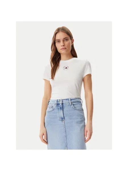 Majica Tommy Jeans bela