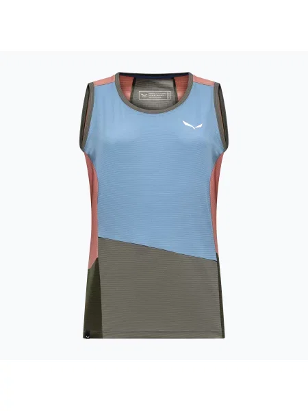 Női trekking tank top Salewa Puez Sporty Dry morning blue multi. Méret: 34 kék