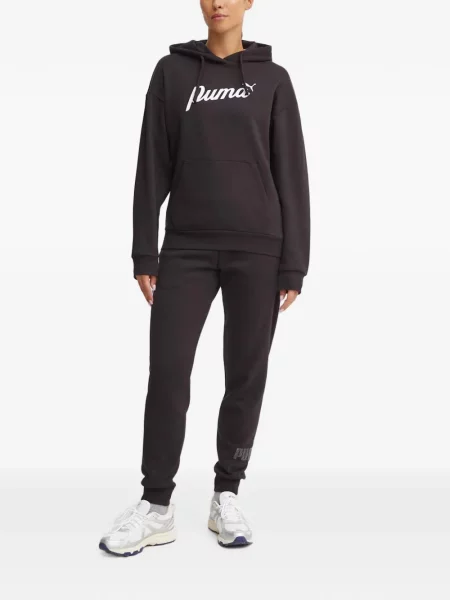 Hanorac cu glugă Puma cu imagine negru
