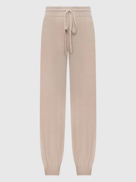 Спортивні штани з кашеміру Enrico Mandelli бежеві