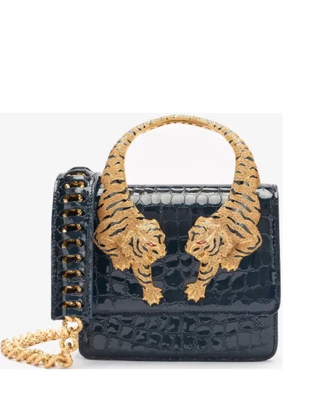 Geantă Roberto Cavalli cu imagine albastru