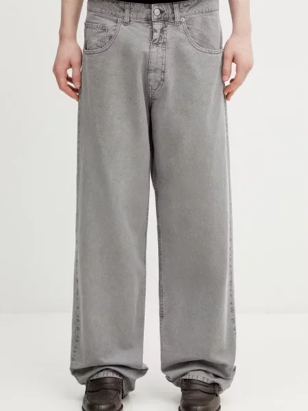 Maison Margiela straight traperice za muškarce siva