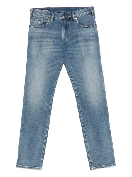 Pantaloni Emporio Armani albastru