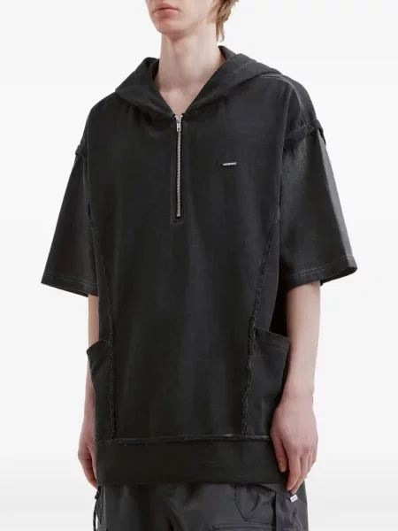 Tricou Musium Div. cu glugă negru