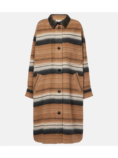 Palton Marant Etoile de lână maro